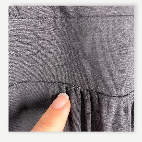 Eileen Fisher Black Long Sleeve Fit Flare Casual Dress Small Petite - Picture 10 of 12